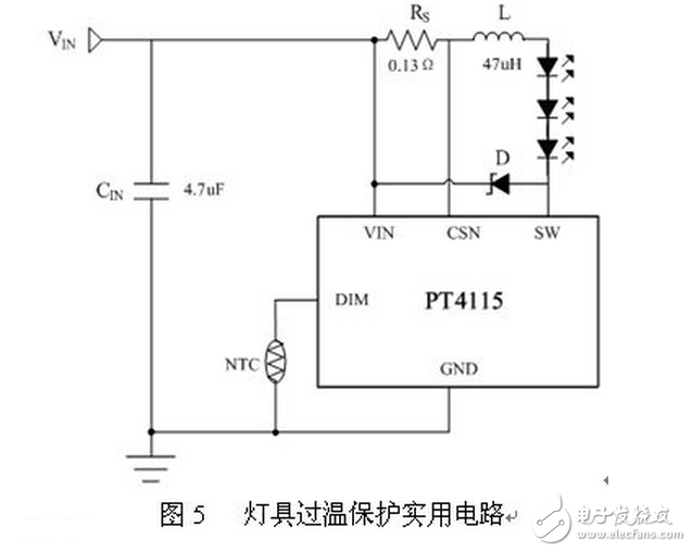 LED燈具驅(qū)動需要先將高壓的交流電變換成低壓的交流電（AC/AC），然后將低壓的交流電經(jīng)橋式整流變換成低壓的直流電（AC/DC），再通過高效率的DC/DC開關(guān)穩(wěn)壓器降壓和變換成恒流源，輸出恒定的電流驅(qū)動LED光源。LED光源是按燈具的設(shè)計要求由小功率或大功率LED多串多并而組成。每串的IF電流是按所選用的LED光源IF要求設(shè)計，總的正向電壓△VF是N顆LED的總和。