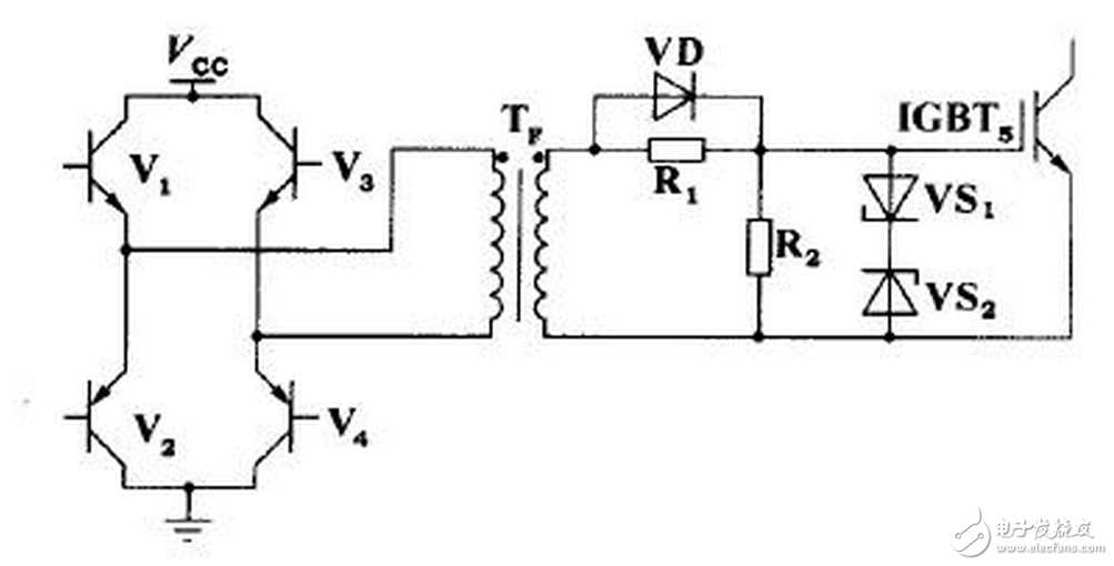 HCPL316J 可以驅(qū)動(dòng) 150 A/1200 V 的 IGBT ，光耦隔離， COMS/TTL 電平兼容，過(guò)流軟關(guān)斷，最大開關(guān)速度 500 ns ，工作電壓 15 ～ 30 V ，欠壓保護(hù)。輸出部分為三重復(fù)合達(dá)林頓管，集電極開路輸出。采用標(biāo)準(zhǔn) SOL-16 表面貼裝。