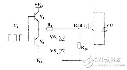 HCPL316J 可以驅(qū)動(dòng) 150 A/1200 V 的 IGBT ，光耦隔離， COMS/TTL 電平兼容，過(guò)流軟關(guān)斷，最大開關(guān)速度 500 ns ，工作電壓 15 ～ 30 V ，欠壓保護(hù)。輸出部分為三重復(fù)合達(dá)林頓管，集電極開路輸出。采用標(biāo)準(zhǔn) SOL-16 表面貼裝。