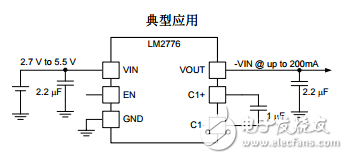 LM2776開(kāi)關(guān)電容反相器