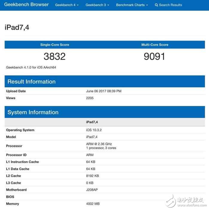 太過強(qiáng)悍！搭載A10X Fusion處理器的10.5寸iPad Pro跑分曝光