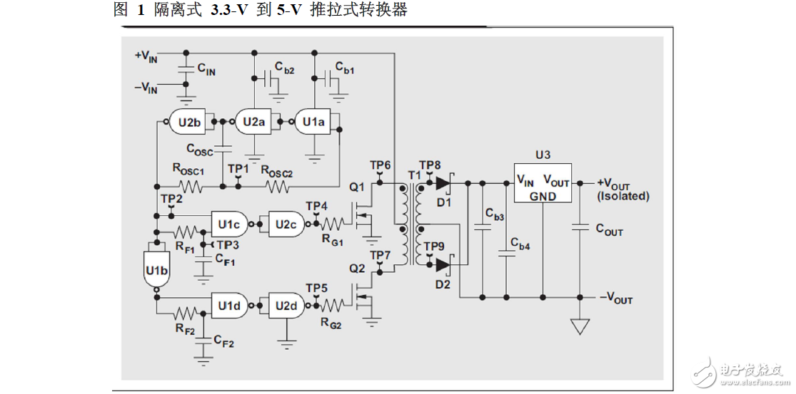 低成本隔離式3.3V到5VDC/DC轉(zhuǎn)換器的分立設(shè)計(jì)