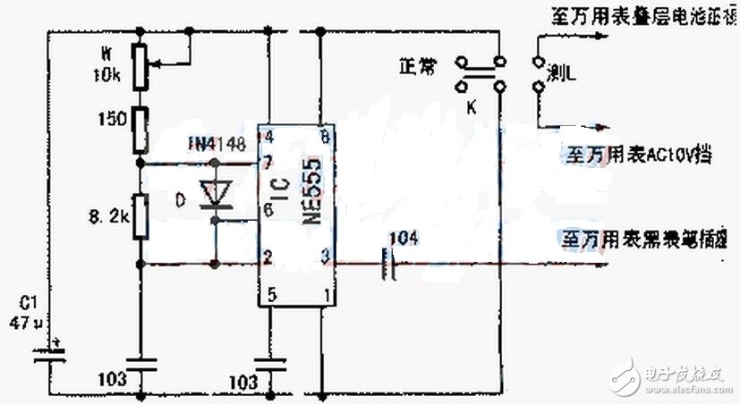 其測(cè)量原理是把被測(cè)電容和基準(zhǔn)電容連接到同一電阻上，構(gòu)成RC網(wǎng)絡(luò)。通過(guò)測(cè)量?jī)蓚€(gè)電容放電時(shí)間的比率，就可以求出被測(cè)電容的電容值。測(cè)量范圍從pF（10-12F）到幾十個(gè)nF（10-9F），并且在寄生電容的抑制和溫度穩(wěn)定性方面具有極很大的優(yōu)勢(shì)。