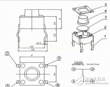 按鈕開關（英文名稱：push-button switch）是指利用按鈕推動傳動機構，使動觸點與靜觸點按通或斷開并實現(xiàn)電路換接的開關。按鈕開關是一種結構簡單，應用十分廣泛的主令電器。在電氣自動控制電路中，用于手動發(fā)出控制信號以控制接觸器、繼電器、電磁起動器等。按鈕開關的結構種類很多，可分為普通撳鈕式、蘑菇頭式、自鎖式、自復位式、旋柄式、帶指示燈式、帶燈符號式及鑰匙式等，有單鈕、雙鈕、三鈕及不同組合形式