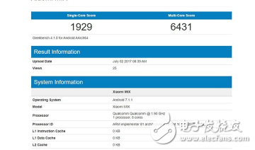 小米mix2最新消息:小米mix2跑分曝光!搭載驍龍835+6GB大運存,性能炸裂