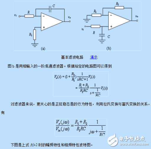 一階有源低通濾波電路與最經(jīng)典一階低通濾波器電路圖