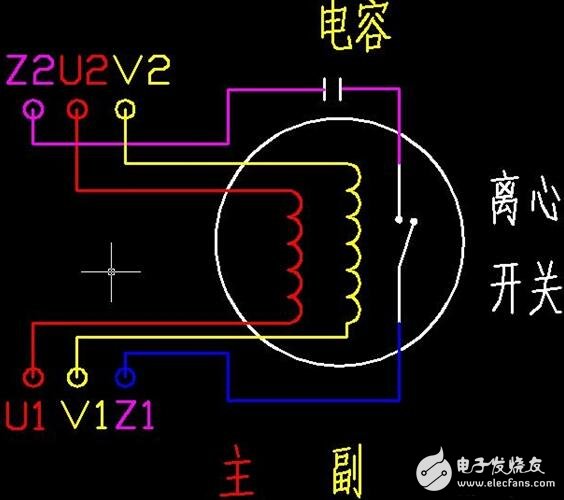 單相電機正反轉(zhuǎn)接線圖_220v正反轉(zhuǎn)實物接線圖_單相電機正反轉(zhuǎn)原理圖