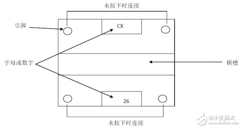 四腳按鍵開關_四腳按鍵開關引腳圖_四腳按鍵開關接線圖 