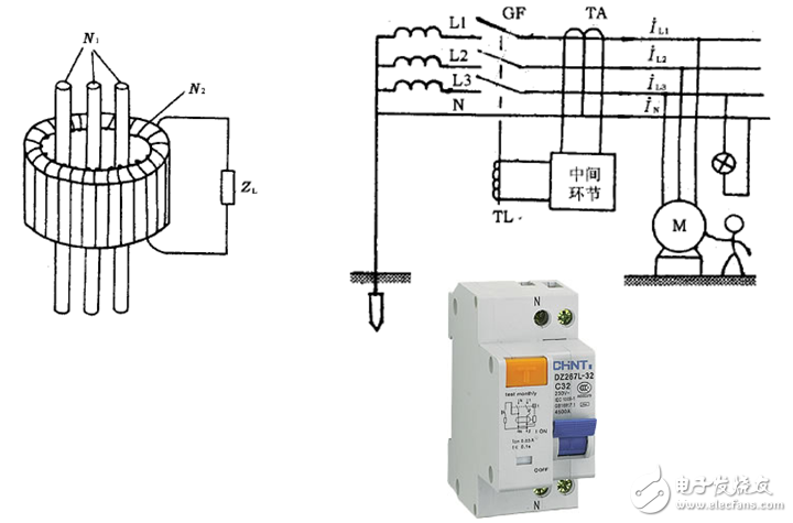 漏電斷路器與空氣開(kāi)關(guān)的區(qū)別_漏電斷路器工作原理圖_漏電斷路器接線(xiàn)圖