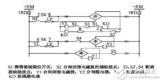 斷路器防跳回路_斷路器控制回路_斷路器信號(hào)回路