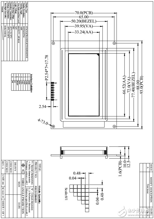 Arduino uno驅(qū)動I2C接口12864LCD屏幕程序及使用手冊