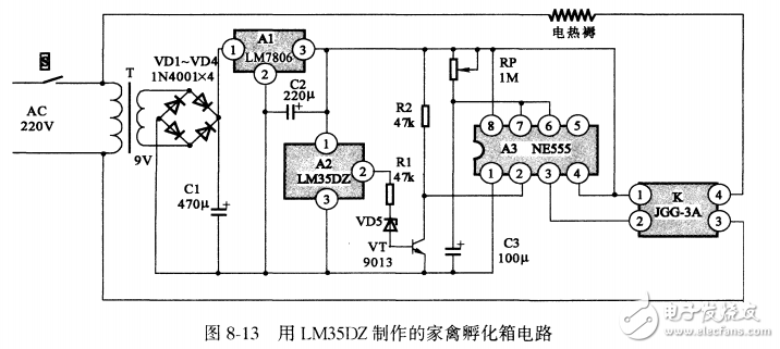 基于LM35DZ家禽孵化箱電路設(shè)計