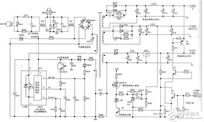 STR6709A開關(guān)電源原理分析與故障排除