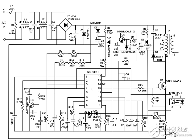 基于NCL30001和NCS1002恒流LED驅(qū)動(dòng)器設(shè)計(jì)筆記