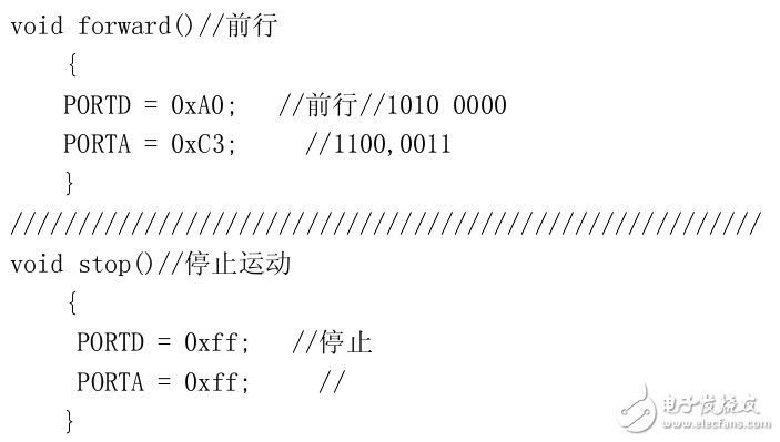 雙龍機器人尋跡ICC AVR源程序