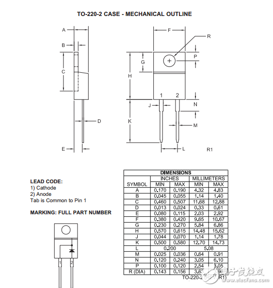 csic10-1200碳化硅肖特基整流器10安培，1200伏特