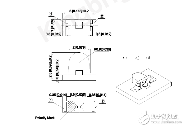 黃光LED技術(shù)資料 KPPA-3010SYCK 今臺