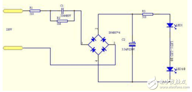 220v led燈電路圖（三款超簡(jiǎn)單led電源電路）