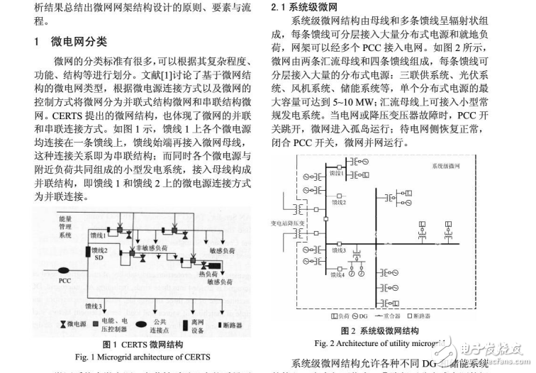 微電網(wǎng)分類及其結(jié)構(gòu)特性分析與設(shè)計