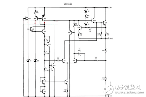 7805穩(wěn)壓電源工作原理