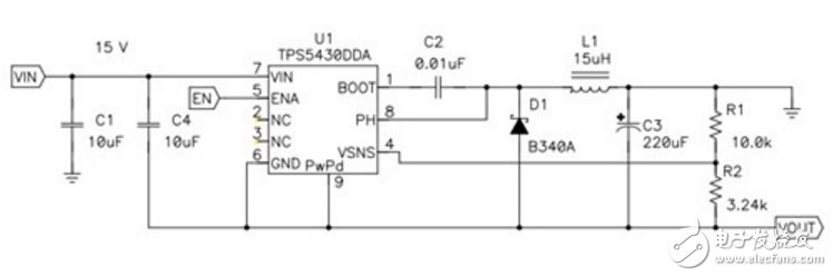  tps5430輸出負(fù)電壓分析與計(jì)算