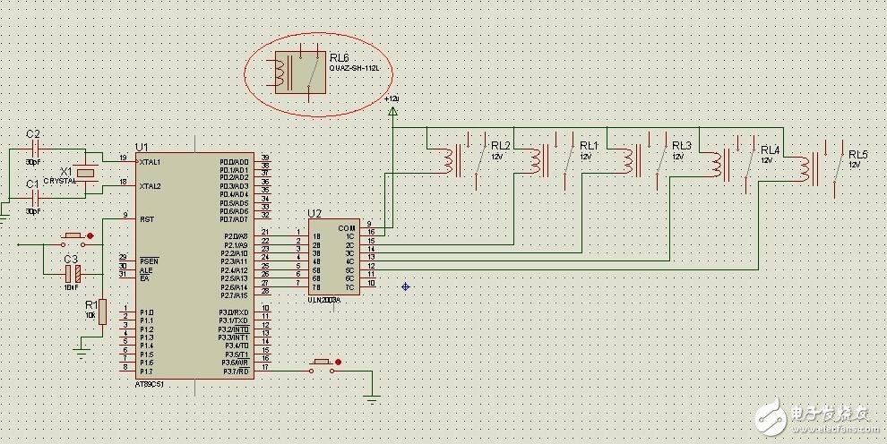 uln2003繼電器，ULN2003用于驅(qū)動繼電器的電路