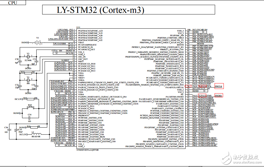 LY-STM32(增強(qiáng)版)大黃蜂開發(fā)板原理圖