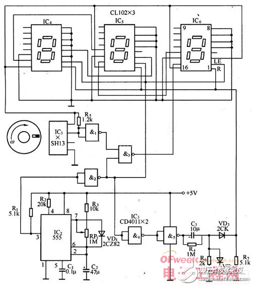 數(shù)字轉數(shù)表的電路組成及磁傳感器的應用介紹