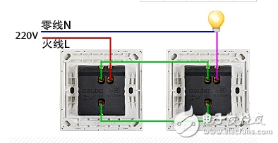 雙控開關(guān)接線圖,雙控開關(guān)電路圖