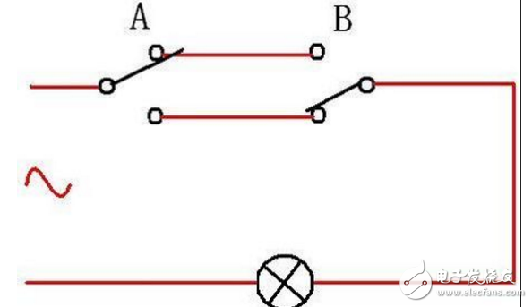 雙控開關(guān)接線圖,雙控開關(guān)電路圖