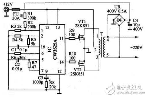 升壓器12v升220v電路圖（七款電路原理圖詳解）