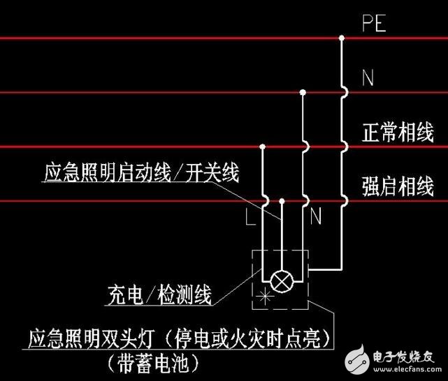 充電應(yīng)急燈怎么接線圖分析