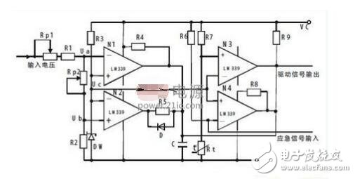 關(guān)于LM339比較器的綜合保護電路圖