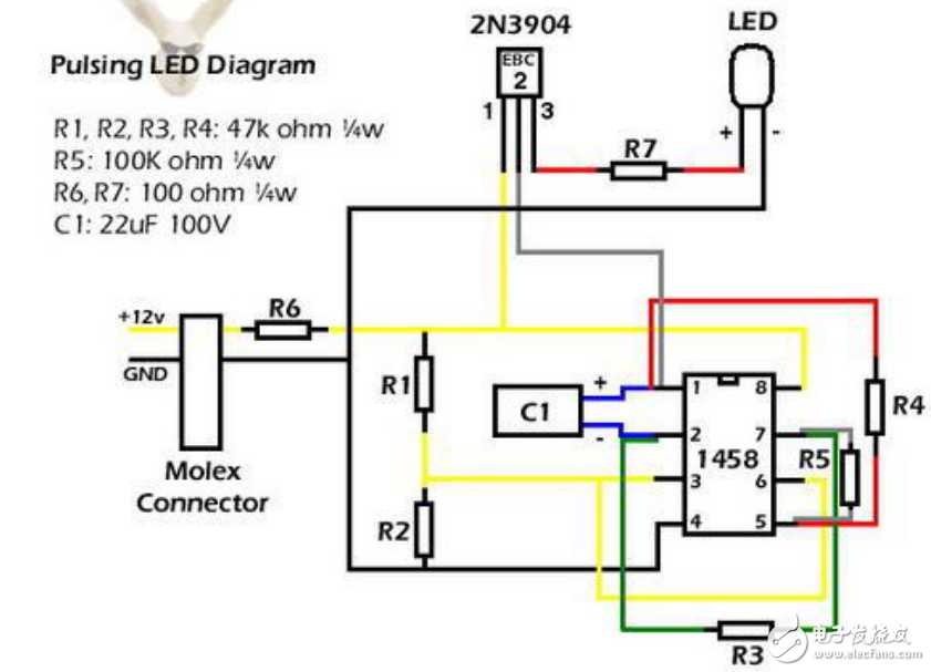 呼吸燈電路原理及其制作案例分析