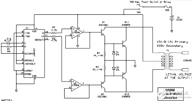 cd4047應(yīng)用電路圖解（信號(hào)控制電路圖、逆變器電路圖）