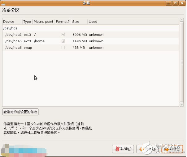 ubuntu安裝分區(qū)詳解