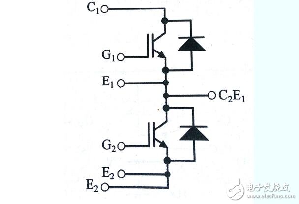 IGBT模塊不同的內(nèi)部結(jié)構(gòu)和電路圖分析