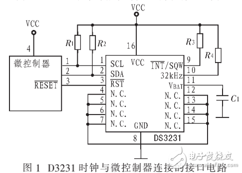 DS3231器件的特點及其在高精度時鐘接口設(shè)計中的應(yīng)用