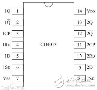 基于CD4013單鍵觸發(fā)臺燈的設(shè)計