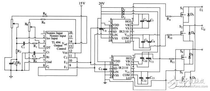 基于TL494和IR2110的斷路器操作電源的設(shè)計(jì)電路