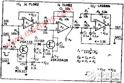  低頻小漂移極性轉(zhuǎn)換式同頻檢波電路