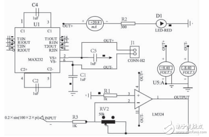 基于MAX232的正負(fù)電源設(shè)計(jì)