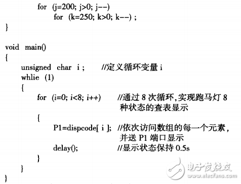 MCS-51單片機控制跑馬燈的三種方法