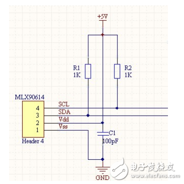 MLX90614紅外測溫儀課程實驗含源碼