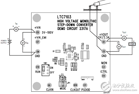 [原創(chuàng)] Linear LTC7103 105V 2.3A低EMI降壓穩(wěn)壓器解決方案