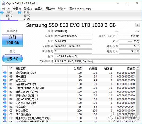 三星860 Evo 1TB硬盤評測解析