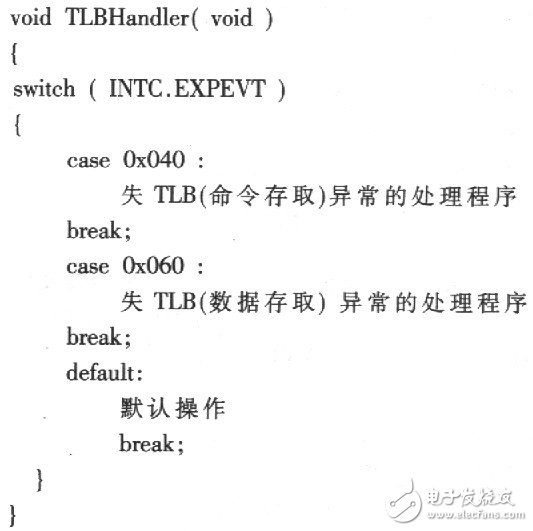 SH-3異常中斷處理方式 SH7709S的應用