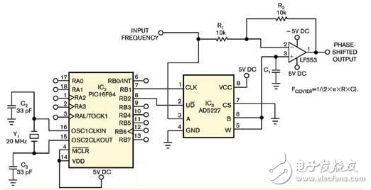 數字移相器的設計電路圖大全（移相電路/倍頻電路/AD5227 /鎖相環(huán)）