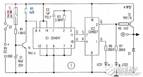 cd4047中文資料匯總（cd4047引腳圖及功能_工作原理及應(yīng)用電路）