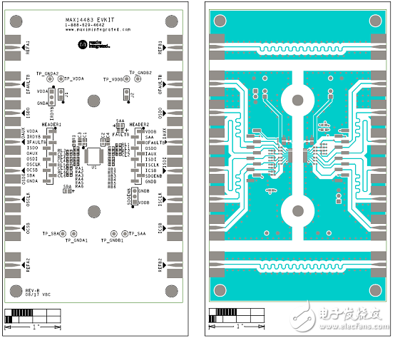 MAX14483優(yōu)勢和特性/應(yīng)用電路_評估板MAX14483 EVK電路圖及PCB設(shè)計圖